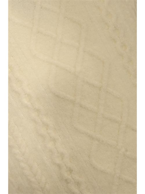 Maglione a trecce in lana Panna Paolo Pecora | A046 F0121102